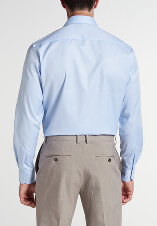 ETERNA COMFORT FIT COVER SHIRT TWILL Langarm Hemd hellblau 8817-10-E19K