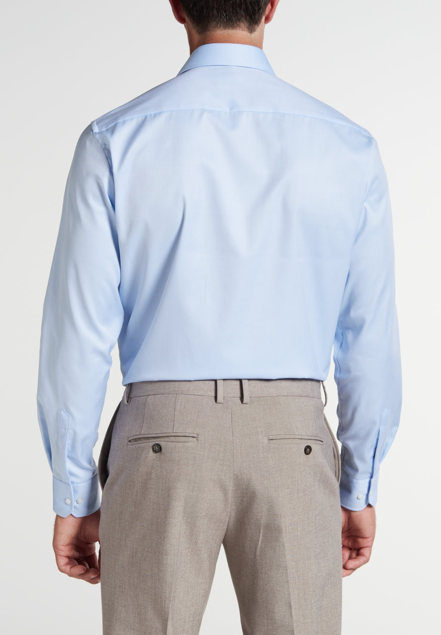 ETERNA COMFORT FIT COVER SHIRT TWILL Langarm Hemd hellblau 8817-10-E19K von Eterna