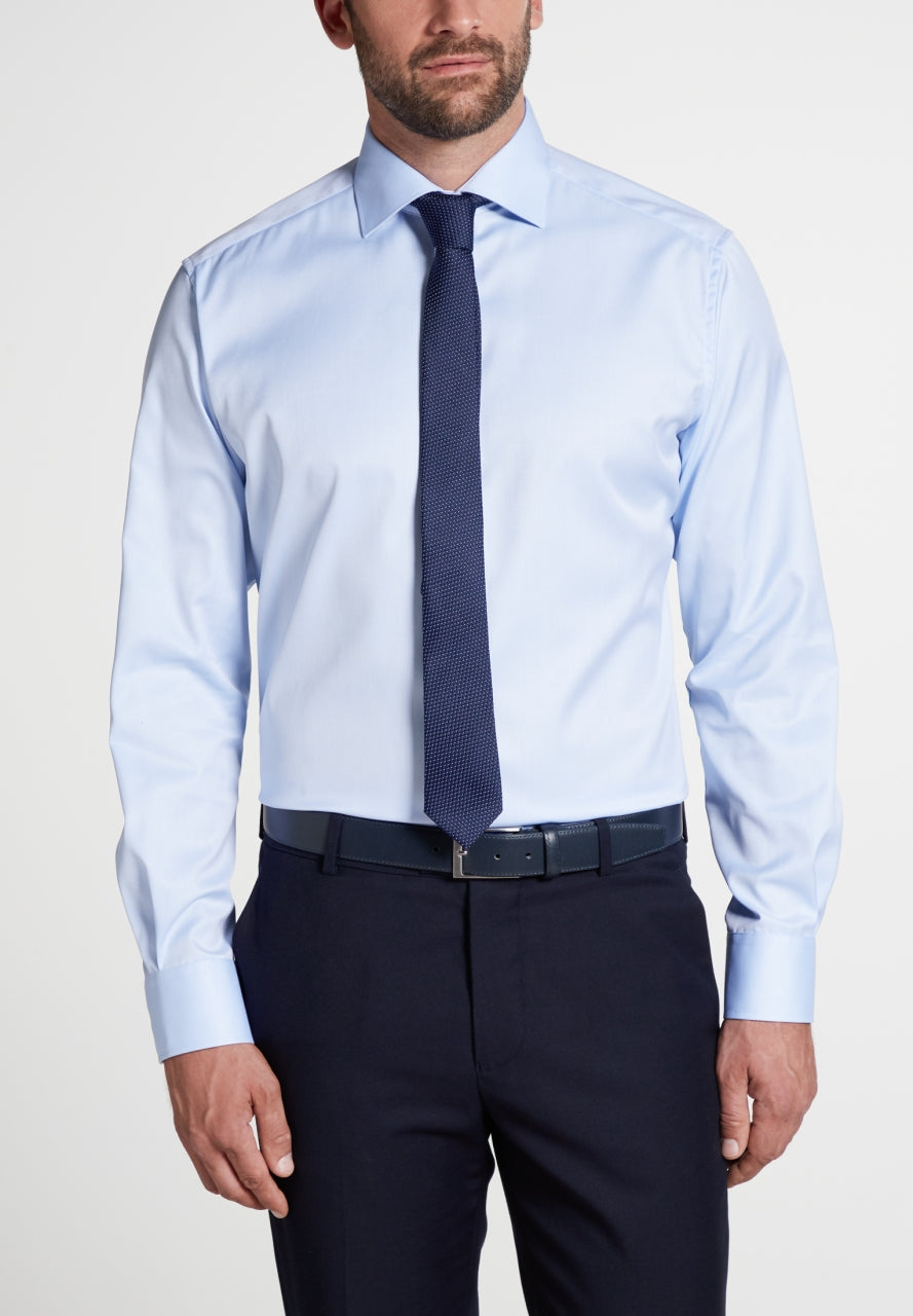 ETERNA MODERN FIT COVER SHIRT TWILL Langarm Hemd hellblau 8817-10-X18K von Eterna