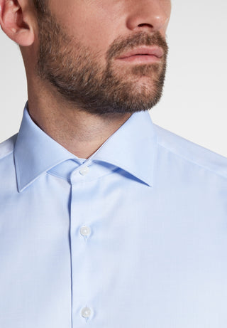 ETERNA MODERN FIT COVER SHIRT TWILL Langarm Hemd hellblau 8817-10-X18K