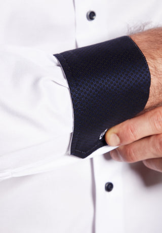 ETERNA MODERN FIT COVER SHIRT TWILL Langarm Hemd - Moonlit Chalk White - 8819-00-X15V