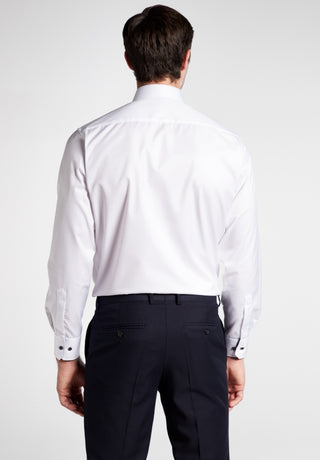 ETERNA MODERN FIT COVER SHIRT TWILL Langarm Hemd - Moonlit Chalk White - 8819-00-X15V