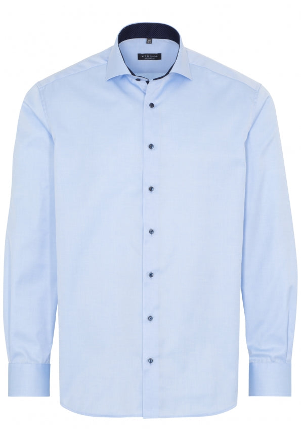 ETERNA COMFORT FIT COVER SHIRT - Glacier Mist Twill - 8819-10-E15V