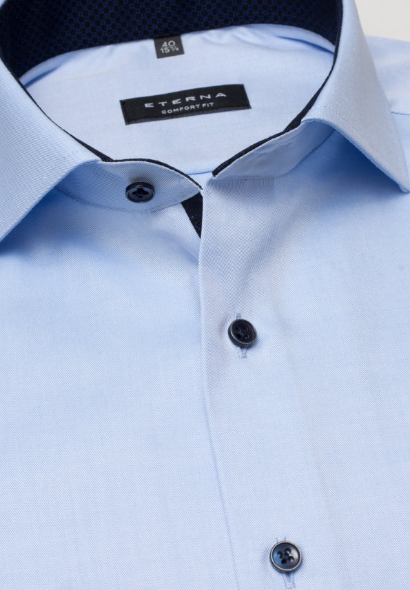 ETERNA COMFORT FIT COVER SHIRT - Glacier Mist Twill - 8819-10-E15V von Eterna