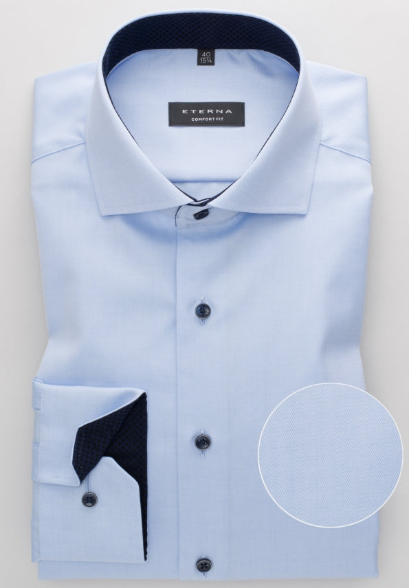 ETERNA COMFORT FIT COVER SHIRT - Glacier Mist Twill - 8819-10-E15V von Eterna