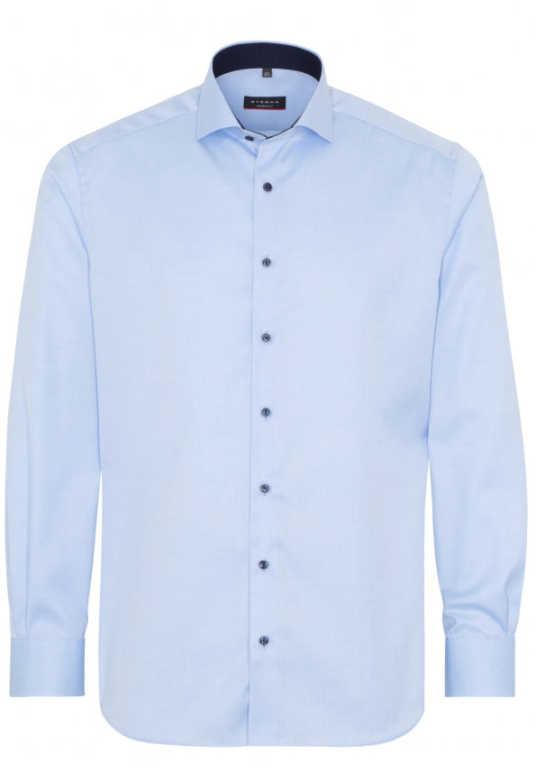 ETERNA MODERN FIT COVER SHIRT TWILL - Sky Mist Blue - 8819-10-X15V