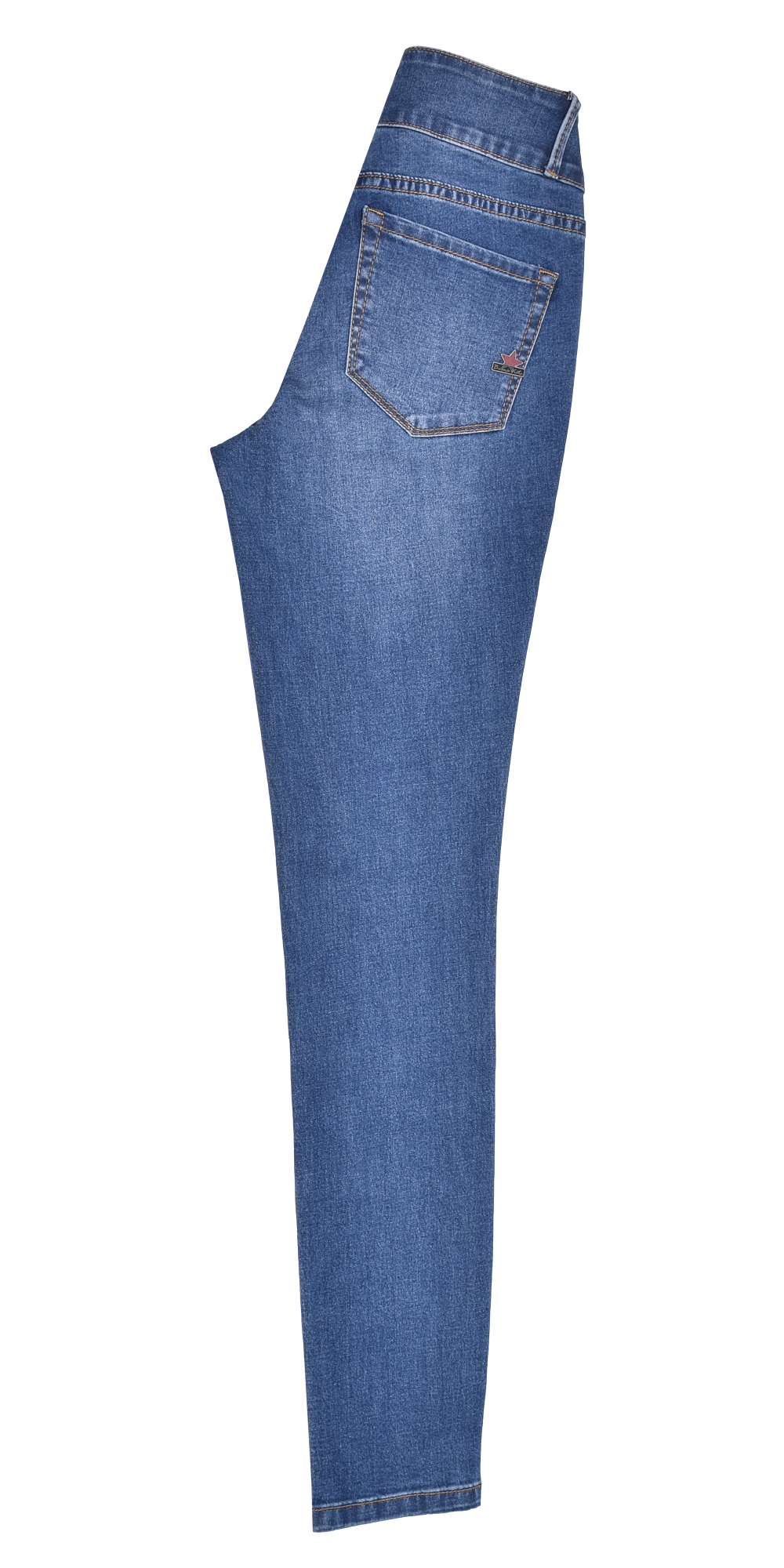 BUENA VISTA Tummyless Hose - Washed Denim Blue - 888 B5664 370.2519