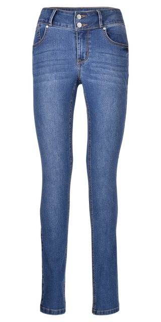 BUENA VISTA Tummyless Hose - Washed Denim Blue - 888 B5664 370.2519