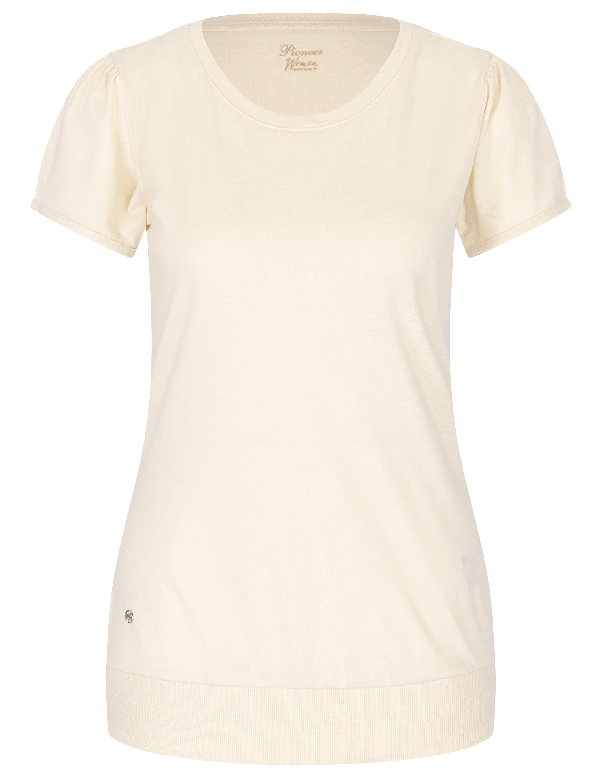 PIONEER Jersey Mele Kurzarm T-Shirt - Creamy Sand Drift - 1301 301.1001