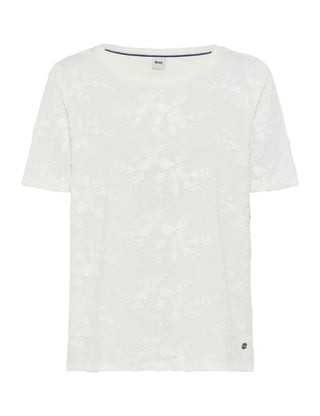 BRAX CIRA Kurzarm T-Shirt - Pearl Cloud White - 90644300 36-3558-98