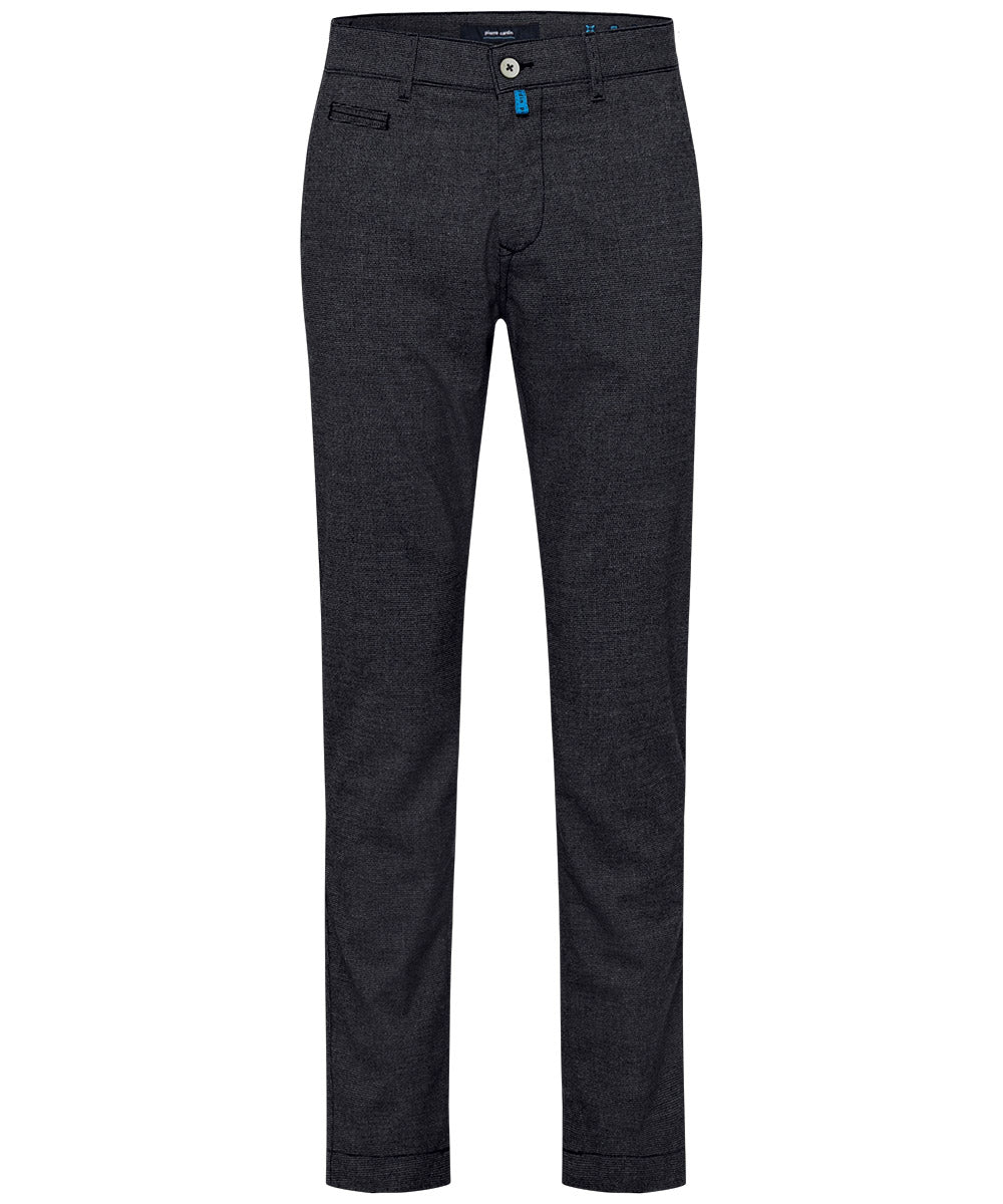 PIERRE CARDIN LYON TAPERED Hose - Slate Houndstooth Asphalt - 33757 1012.9314