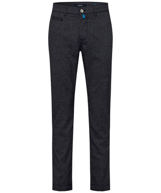 PIERRE CARDIN LYON TAPERED Hose - Slate Houndstooth Asphalt - 33757 1012.9314