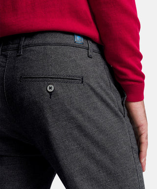 PIERRE CARDIN LYON TAPERED Hose - Slate Houndstooth Asphalt - 33757 1012.9314