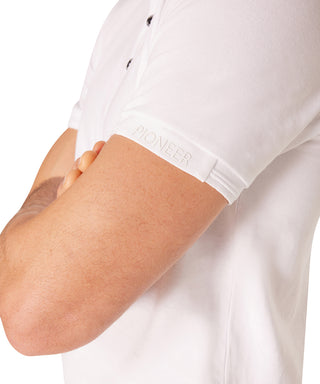 PIONEER Polo Kurzarm Poloshirt - Pearl Mist White - 57006 2000.1010
