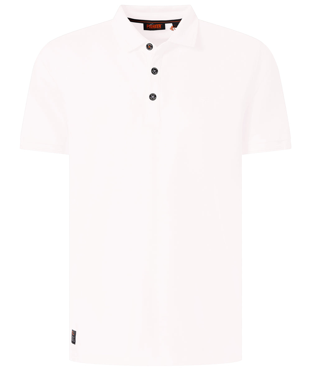 PIONEER Polo Kurzarm Poloshirt - Pearl Mist White - 57006 2000.1010