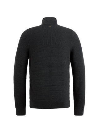 PME LEGEND Halb-Zip Strickpullover - Midnight Asphalt Knit - PKW2410301-999