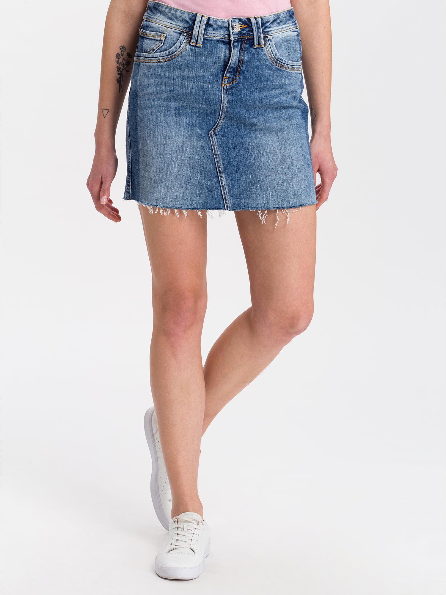 CROSS JEANS Mariella Jeansrock - Ice Harbor Blue - A510-052