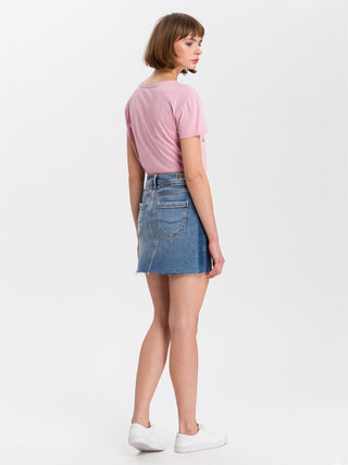 CROSS JEANS Mariella Jeansrock - Ice Harbor Blue - A510-052