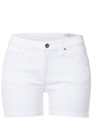 CROSS JEANS MEGGIE Bermuda - Moonlit Chalk White - A529-008