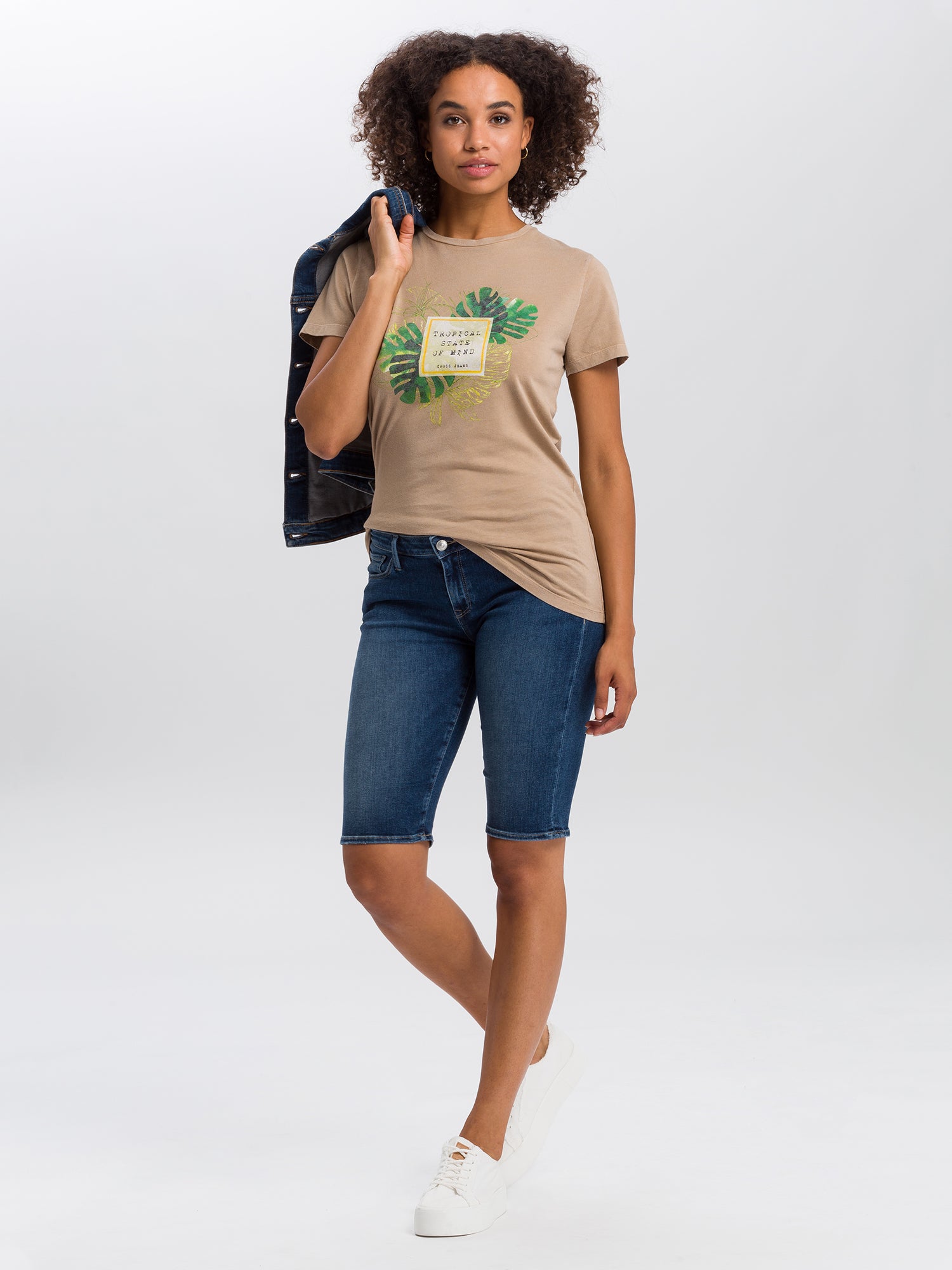 CROSS JEANS Amy Bermuda - Midnight Dusk Blue - A547-049 von Cross Jeans