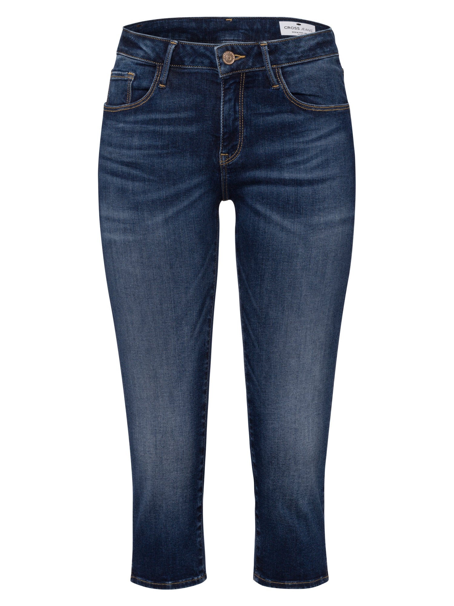 CROSS JEANS Amber Capri - Midnight Indigo Wash - A548-011