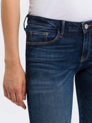 CROSS JEANS Amber Capri - Midnight Indigo Wash - A548-011