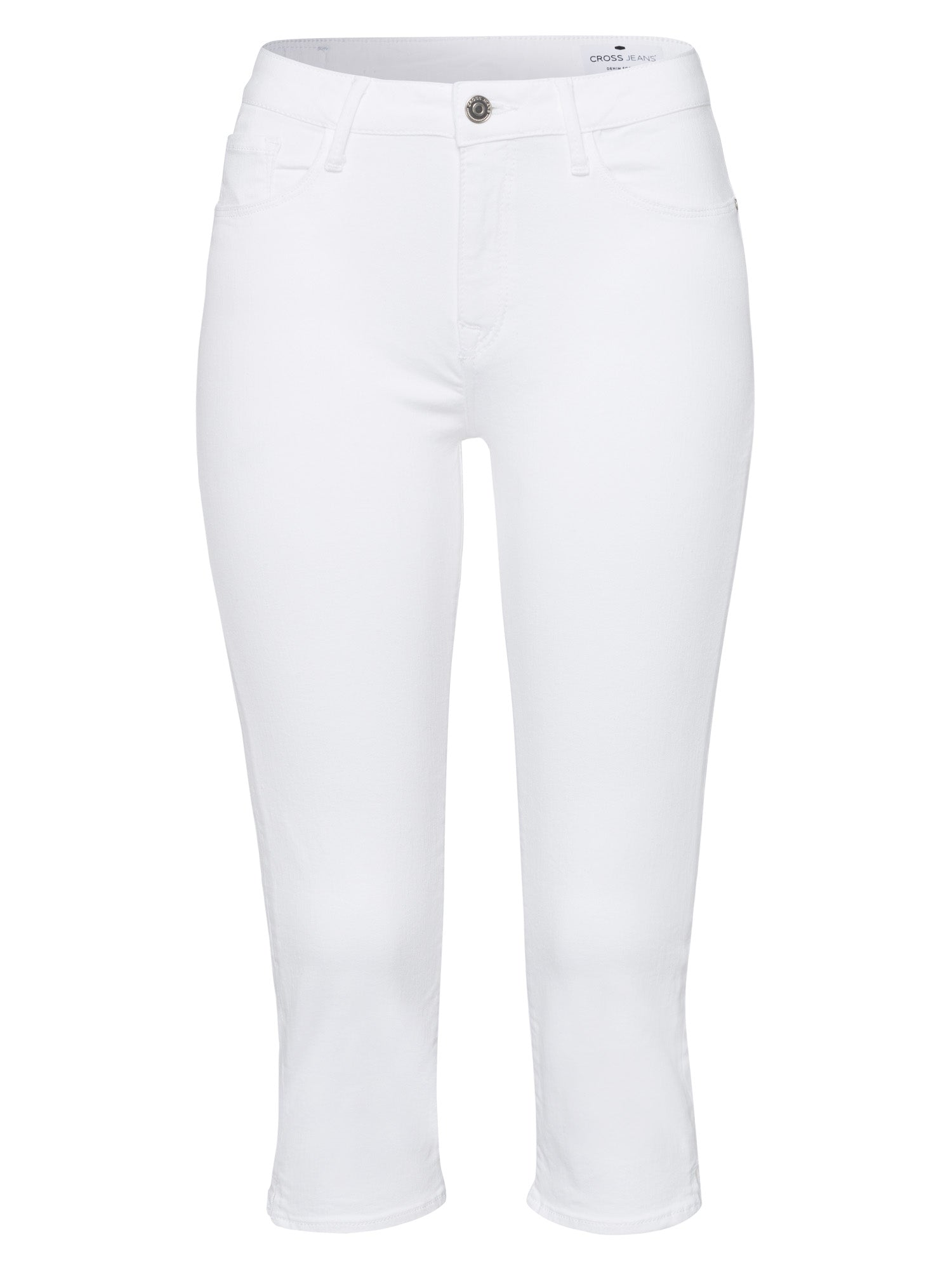 CROSS JEANS AMBER Capri Jeans - Bright Chalk White - A548-014