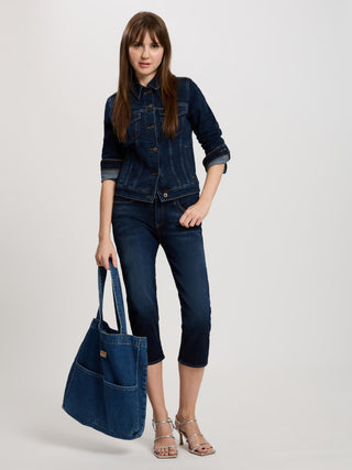 CROSS JEANS Amber Capri - Midnight Indigo - A548-031