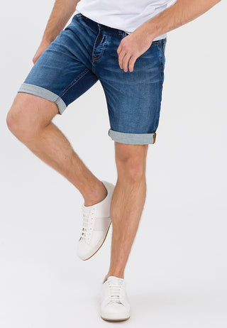 CROSS JEANS LEOM Shorts - Faded Indigo Drift - A565-076