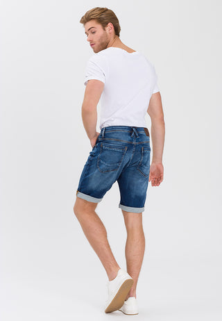 CROSS JEANS LEOM Shorts - Faded Indigo Drift - A565-076
