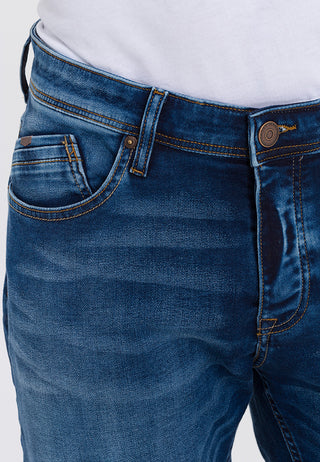 CROSS JEANS LEOM Shorts - Faded Indigo Drift - A565-076