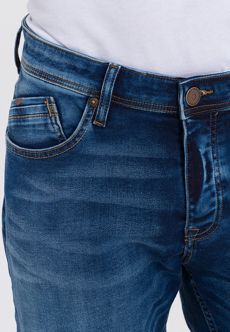 CROSS JEANS LEOM Shorts - Faded Indigo Drift - A565-076