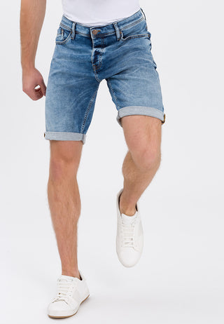 CROSS JEANS Leom Shorts - Stonewashed Riviera Blue - A565-077
