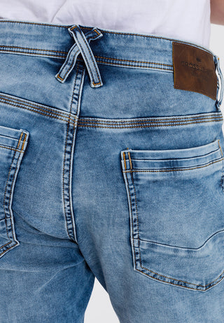 CROSS JEANS Leom Shorts - Stonewashed Riviera Blue - A565-077