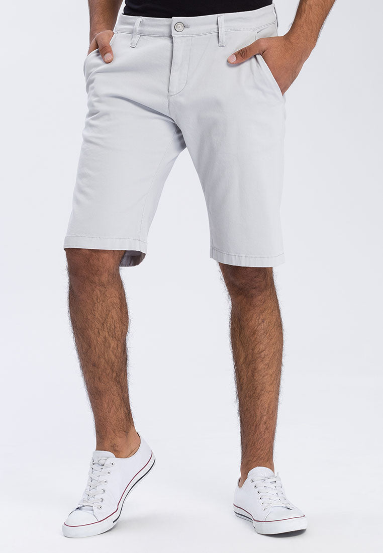 CROSS JEANS LEOM CHINO Bermuda Mist White - A565-085