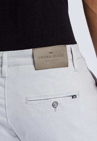 CROSS JEANS LEOM CHINO Bermuda Mist White - A565-085