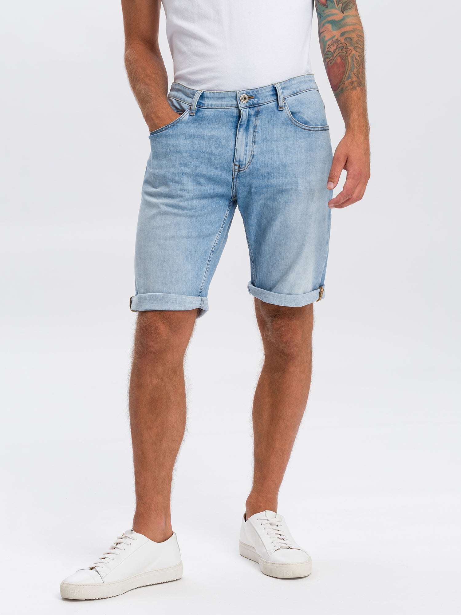 CROSS JEANS LEOM Shorts - Breezy Shore Blue - A565-143