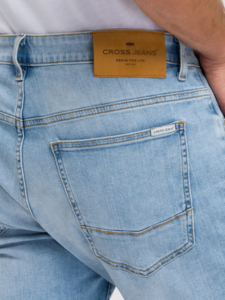 CROSS JEANS LEOM Shorts - Breezy Shore Blue - A565-143