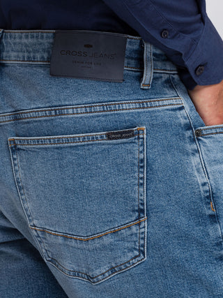 CROSS JEANS LEOM Shorts - Faded Harbor Blue - A565-144