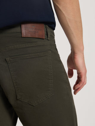 CROSS JEANS LEOM Shorts - Deep Moss Olive - A565-195