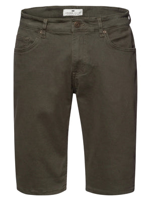 CROSS JEANS LEOM Shorts - Deep Moss Olive - A565-195