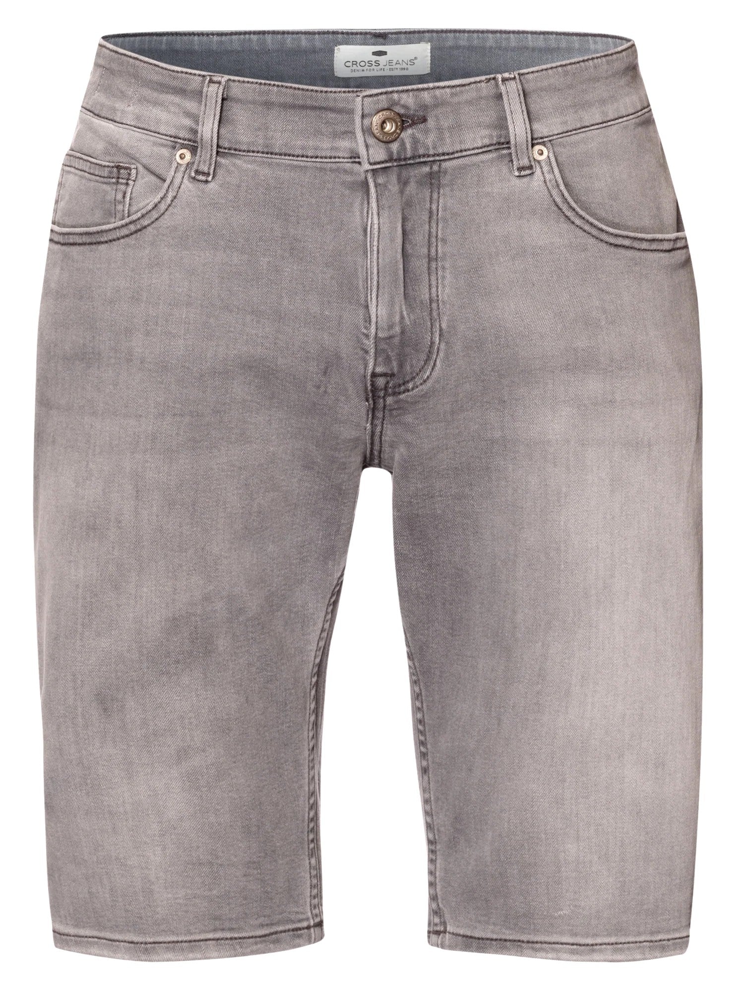 CROSS JEANS LEOM Shorts - Silver Mist Grey - A565-289