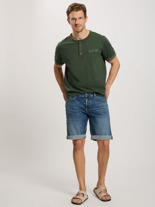CROSS JEANS LEOM Shorts - Faded Harbour Blue - A565-290