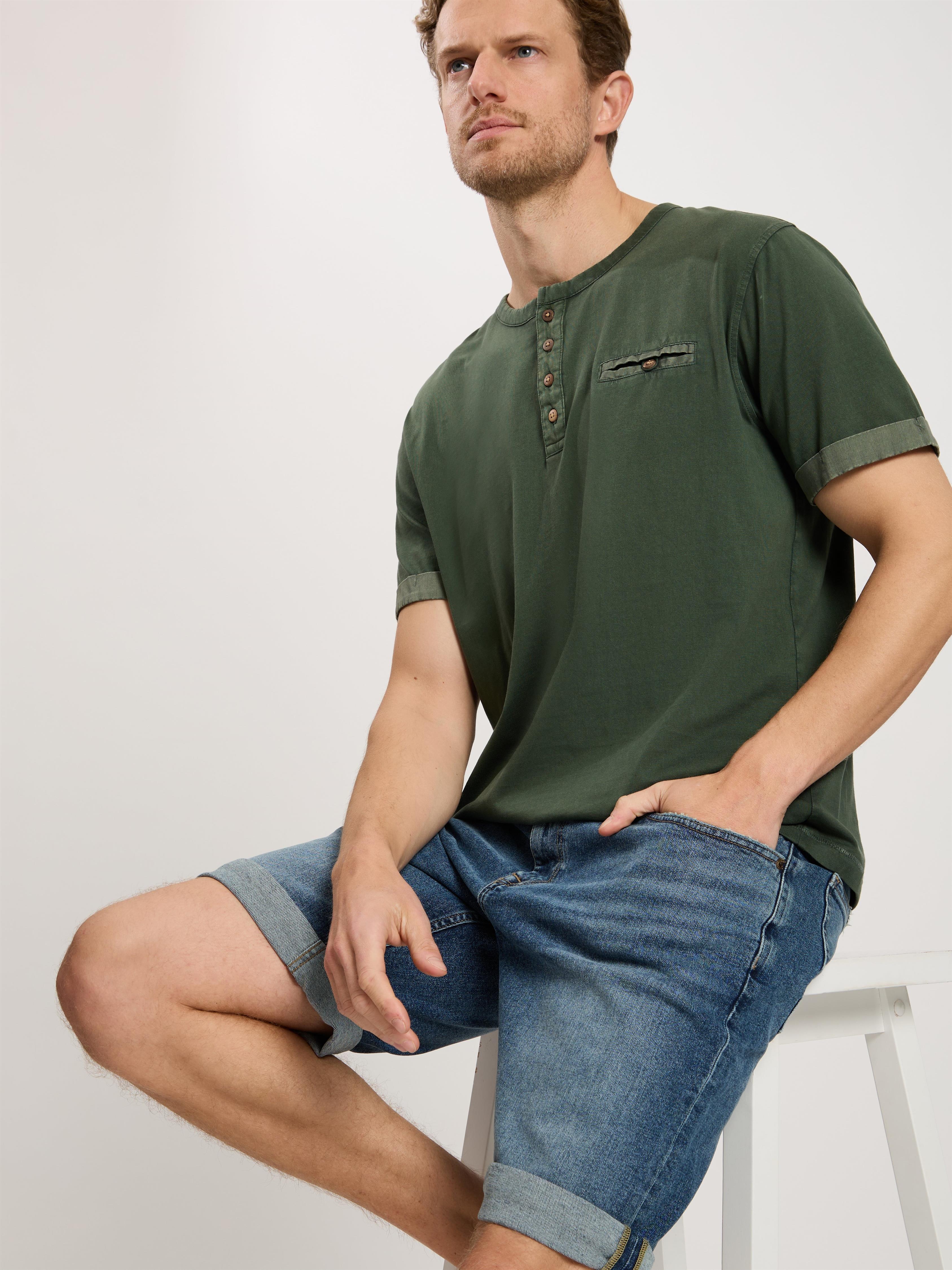 CROSS JEANS LEOM Shorts - Faded Harbour Blue - A565-290 von Cross Jeans