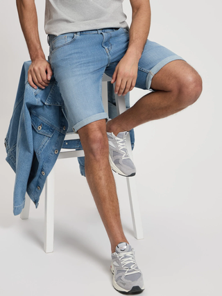 CROSS JEANS LEOM Shorts - Powder Harbor Blue - A565-293