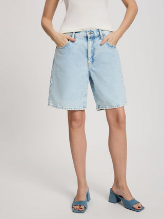 CROSS JEANS MILA SHORT - Ocean Mist Blue - A704-006