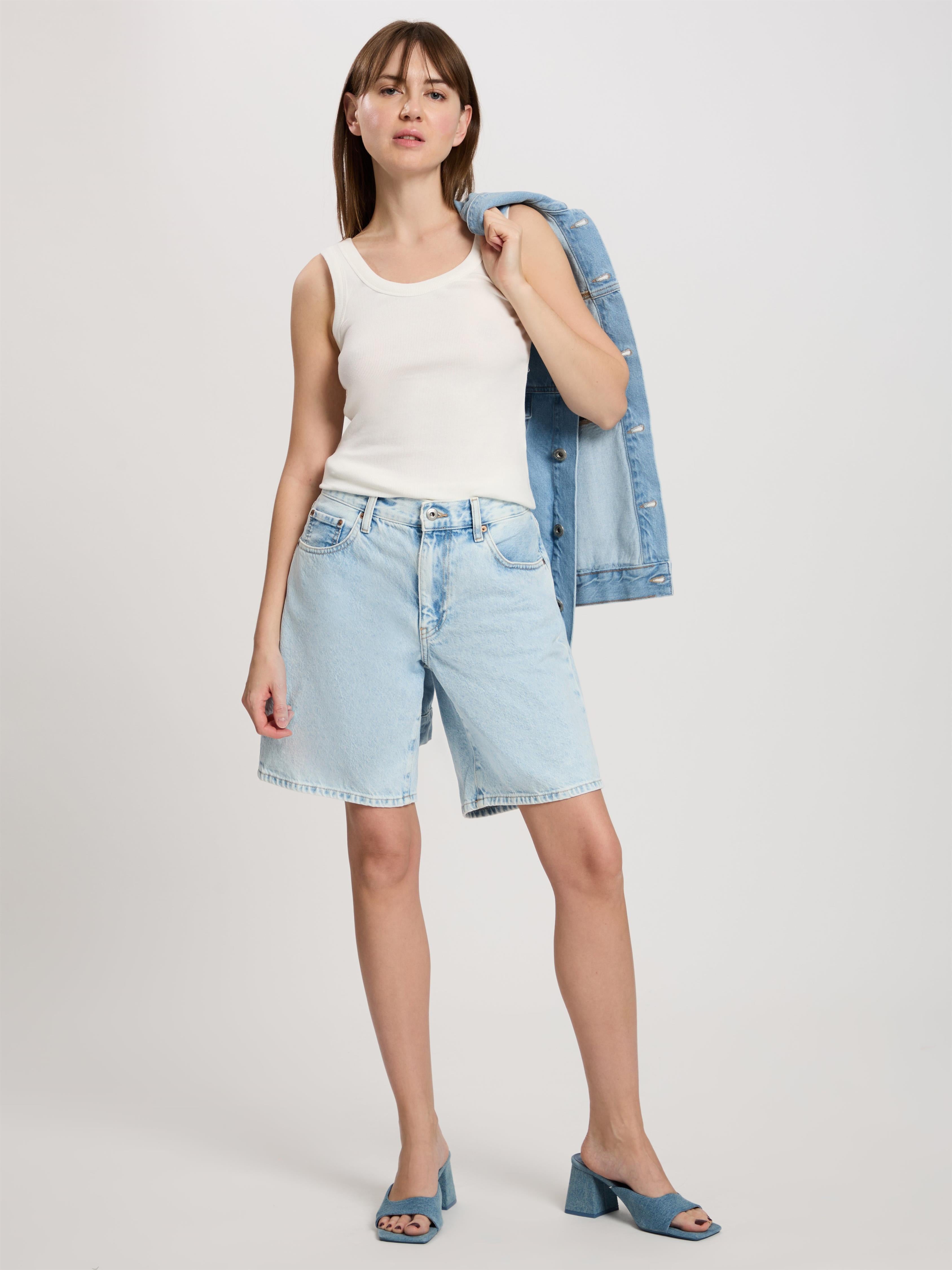 CROSS JEANS MILA SHORT - Ocean Mist Blue - A704-006 von Cross Jeans
