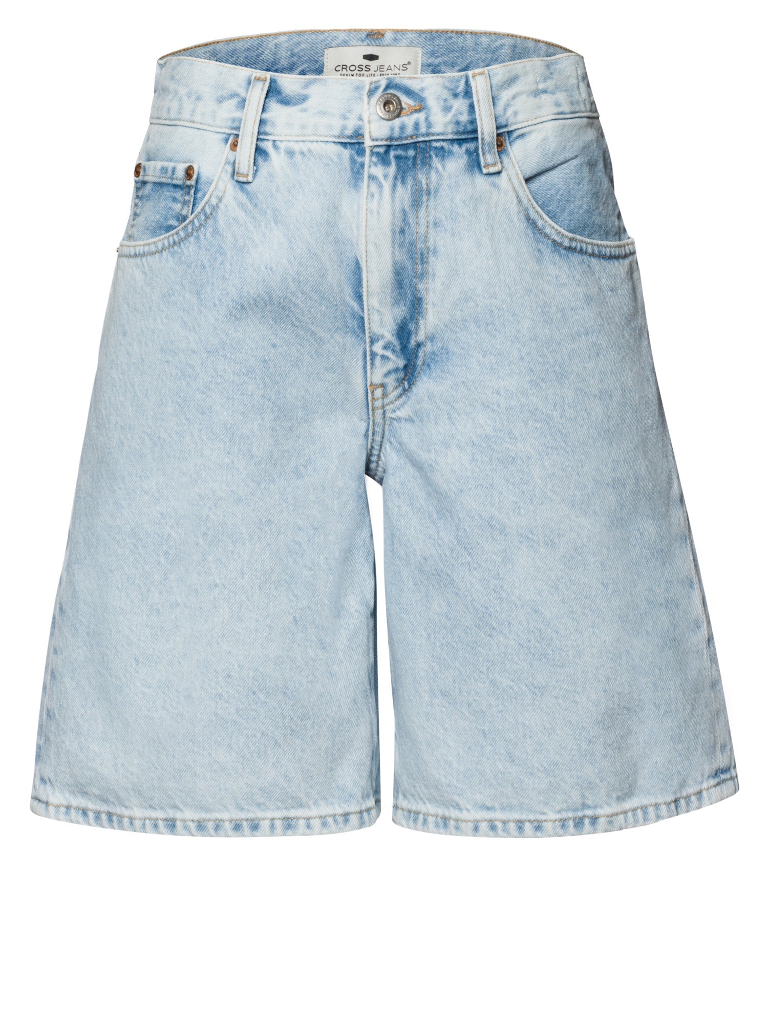 CROSS JEANS MILA SHORT - Ocean Mist Blue - A704-006