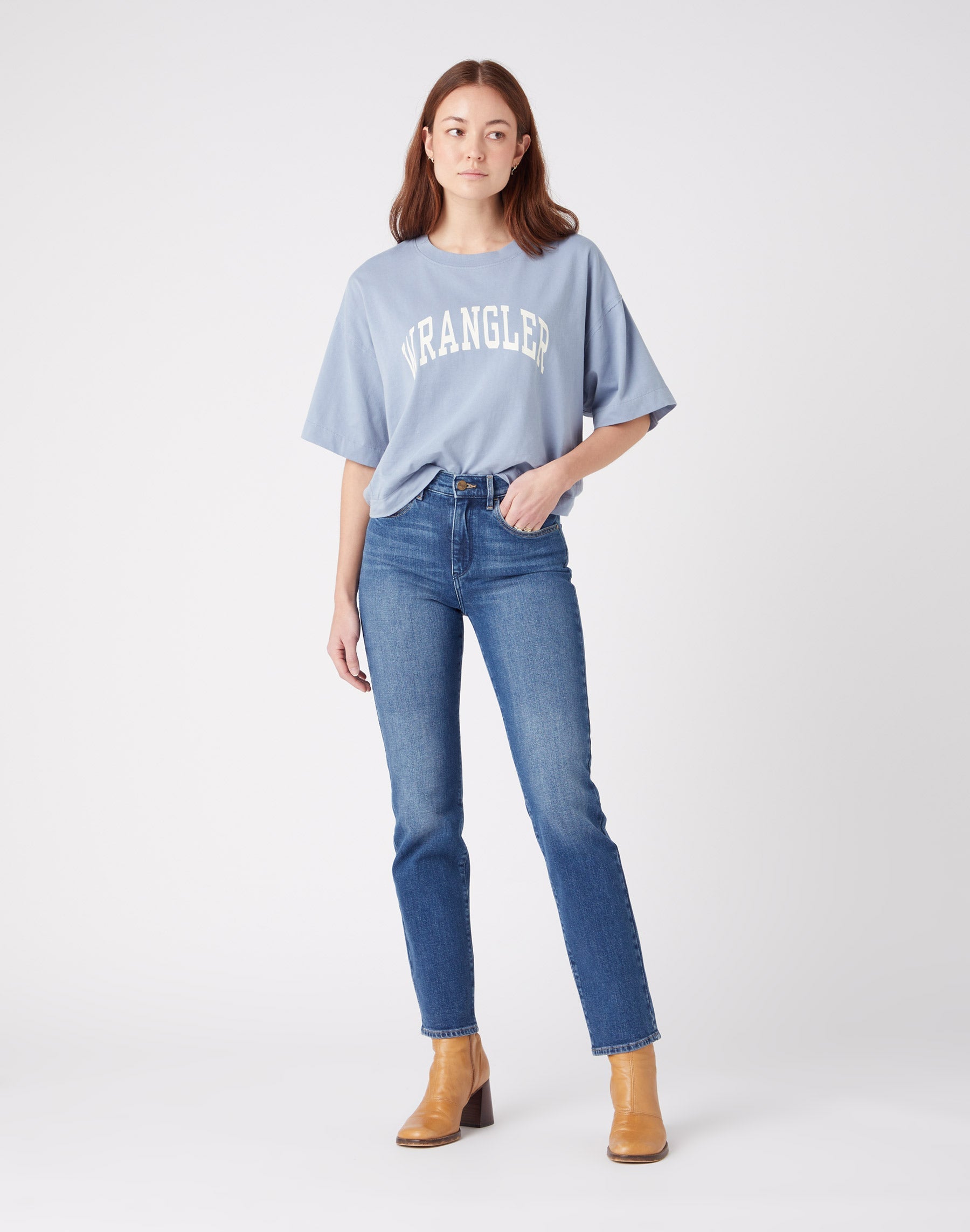 WRANGLER Straight Jeans - Coastal Harbor Blue - 112320017 von Wrangler