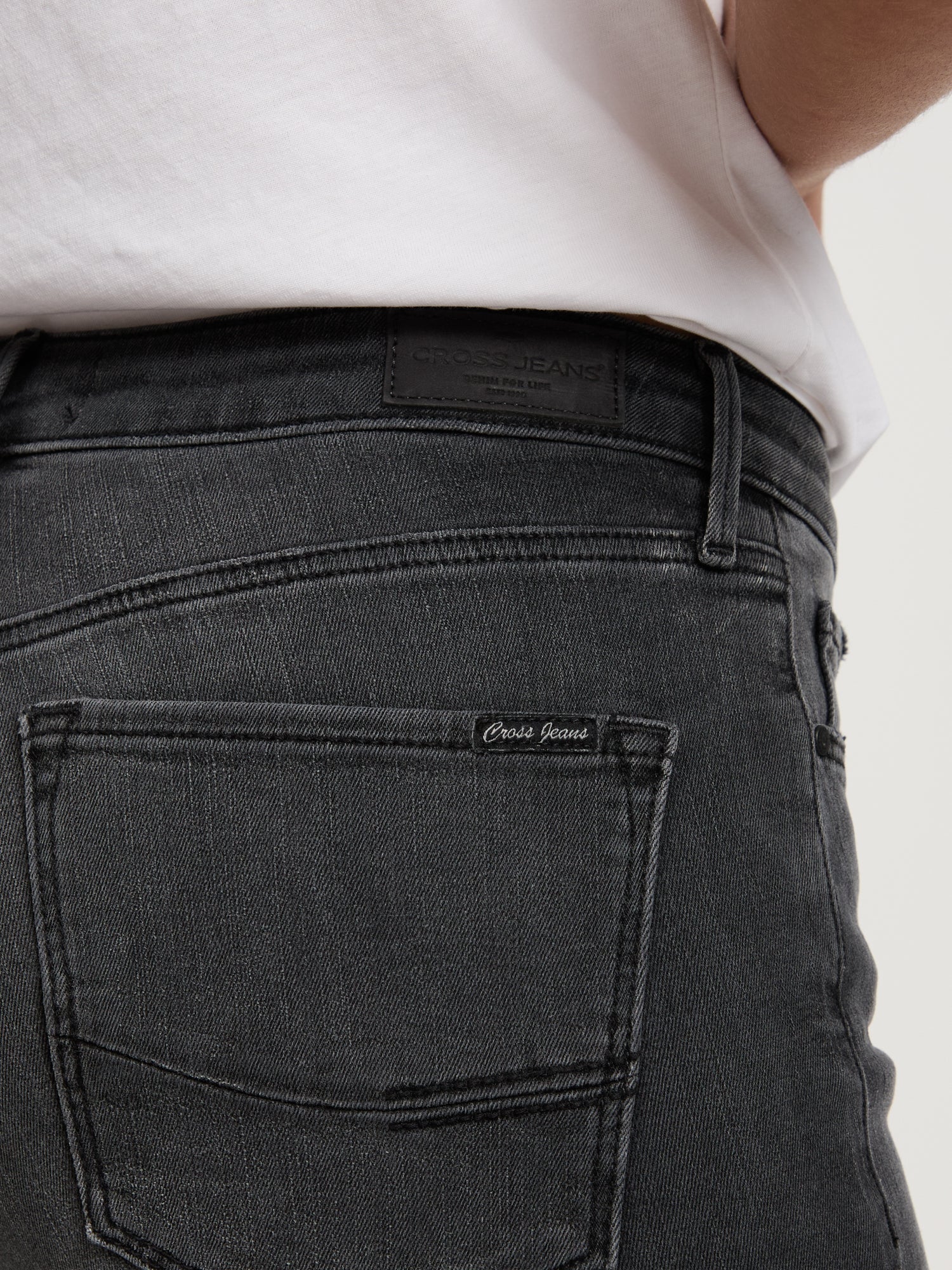 CROSS JEANS Alan Damenhose - Smoked Slate Grey - N497-239 von Cross Jeans